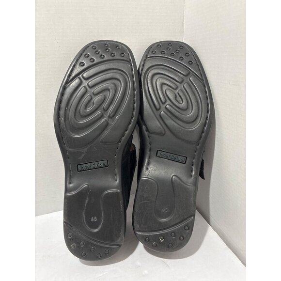 Josef Seibel Men\'s Steven Black Leather Fisherman Sandals size 45 us 10.5-11 main image 4